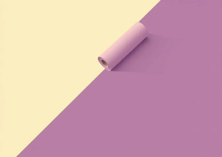 Pose de papier peint, rouleau et brosse à maroufler