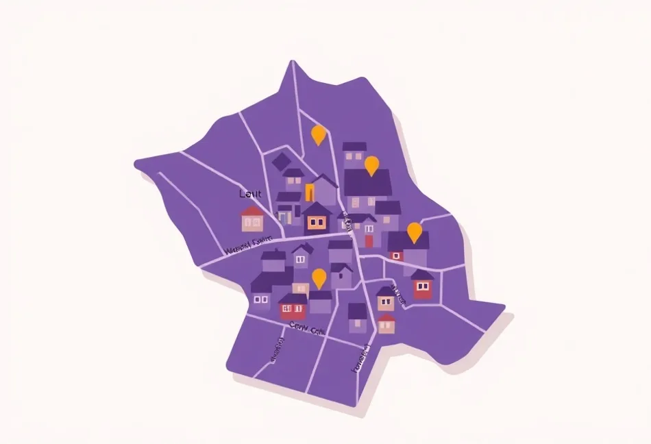 Carte du secteur d'intervention autour de Cestas (33610)
